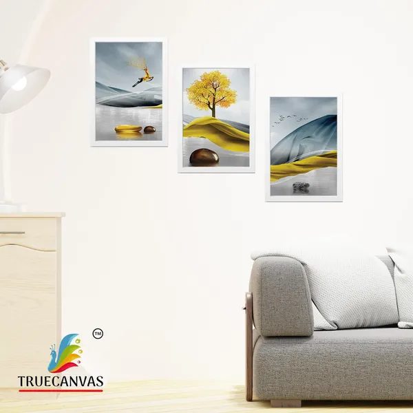 White__Abstract_Canvas_Painting_Set_Of_3_Wall_Hanging_Frame_|_For_Home,_Living_Room_Gallery_&_Office,_White,_Size_13.50_X_19.50_Inch,_Sf159