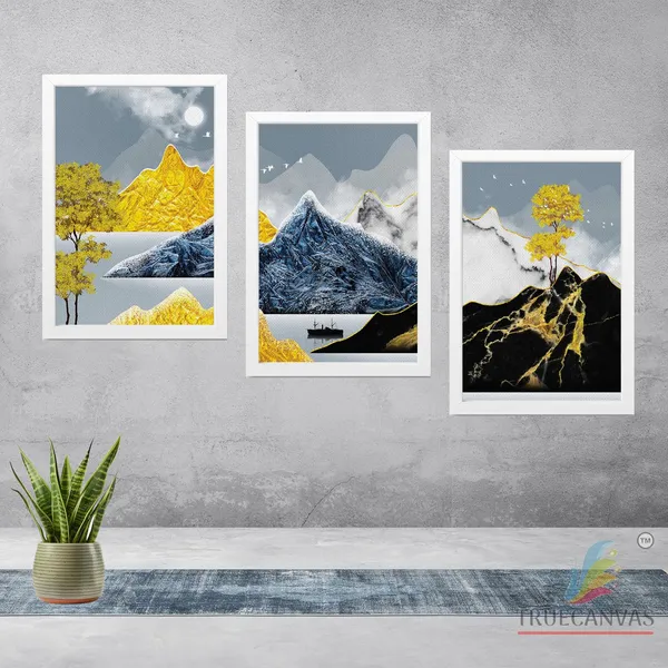 White__Abstract_Canvas_Painting_Set_Of_3_Wall_Hanging_Frame_|_For_Home,_Living_Room_Gallery_&_Office,_White,_Size_13.50_X_19.50_Inch,_Sf163