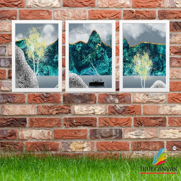 White__Abstract_Canvas_Painting_Set_Of_3_Wall_Hanging_Frame_|_For_Home,_Living_Room_Gallery_&_Office,_White,_Size_13.50_X_19.50_Inch,_Sf164