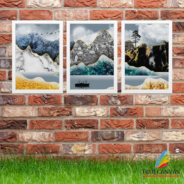 White__Abstract_Canvas_Painting_Set_Of_3_Wall_Hanging_Frame_|_For_Home,_Living_Room_Gallery_&_Office,_White,_Size_13.50_X_19.50_Inch,_Sf166