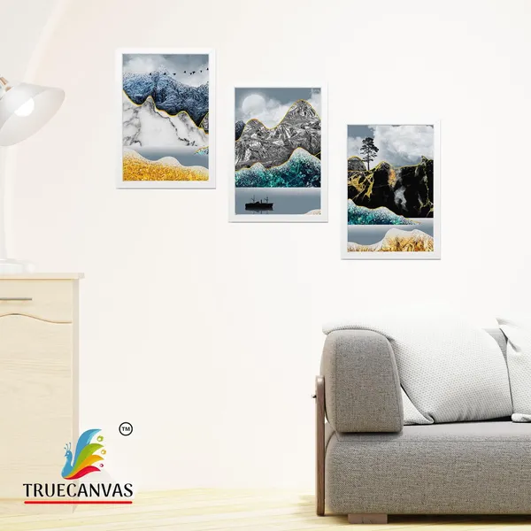 White__Abstract_Canvas_Painting_Set_Of_3_Wall_Hanging_Frame_|_For_Home,_Living_Room_Gallery_&_Office,_White,_Size_13.50_X_19.50_Inch,_Sf166