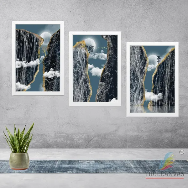 White__Abstract_Canvas_Painting_Set_Of_3_Wall_Hanging_Frame_|_For_Home,_Living_Room_Gallery_&_Office,_White,_Size_13.50_X_19.50_Inch,_Sf169