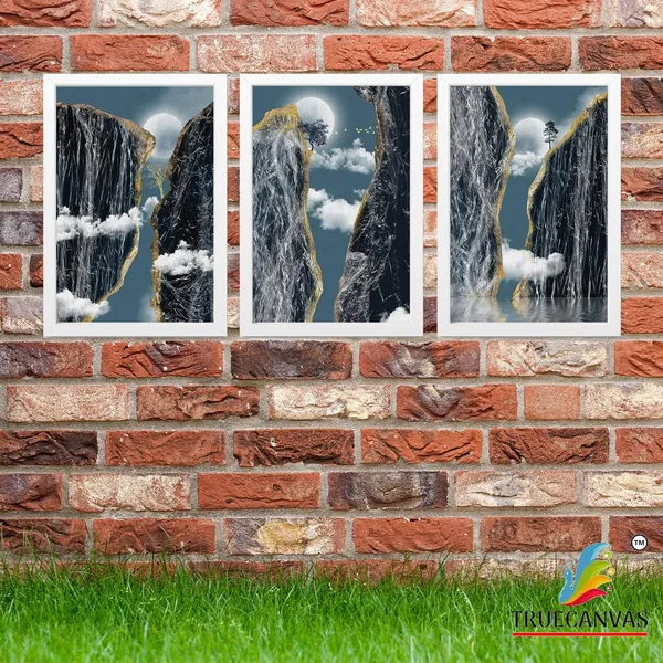 White__Abstract_Canvas_Painting_Set_Of_3_Wall_Hanging_Frame_|_For_Home,_Living_Room_Gallery_&_Office,_White,_Size_13.50_X_19.50_Inch,_Sf169
