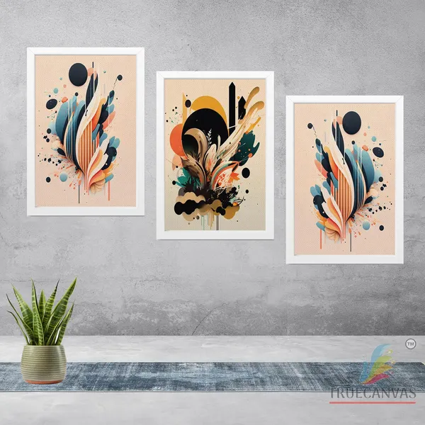 White__Abstract_Canvas_Painting_Set_Of_3_Wall_Hanging_Frame_|_For_Home,_Living_Room_Gallery_&_Office,_White,_Size_13.50_X_19.50_Inch,_Sf182