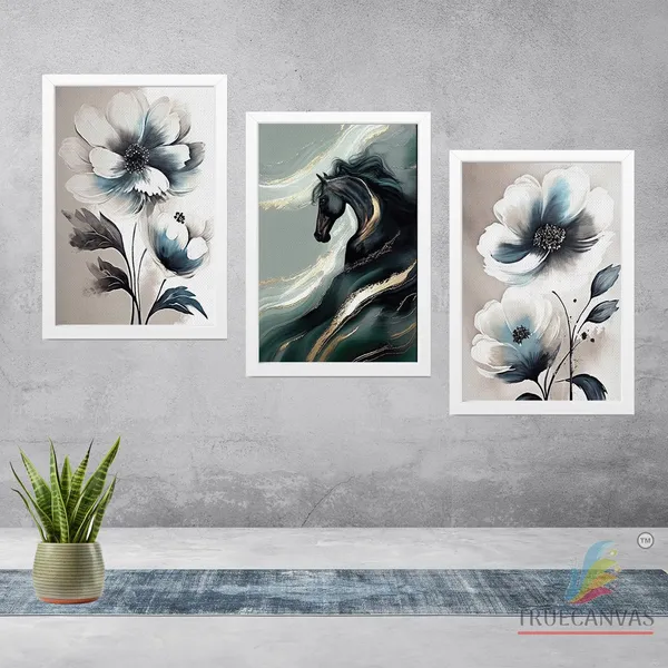 White__Abstract_Canvas_Painting_Set_Of_3_Wall_Hanging_Frame_|_For_Home,_Living_Room_Gallery_&_Office,_White,_Size_13.50_X_19.50_Inch,_Sf185
