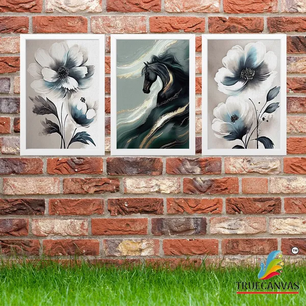 White__Abstract_Canvas_Painting_Set_Of_3_Wall_Hanging_Frame_|_For_Home,_Living_Room_Gallery_&_Office,_White,_Size_13.50_X_19.50_Inch,_Sf185
