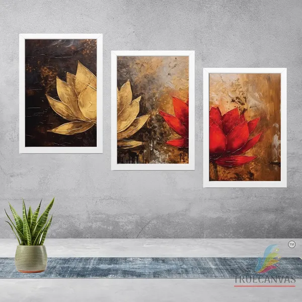 White__Abstract_Canvas_Painting_Set_Of_3_Wall_Hanging_Frame_|_For_Home,_Living_Room_Gallery_&_Office,_White,_Size_13.50_X_19.50_Inch,_Sf205