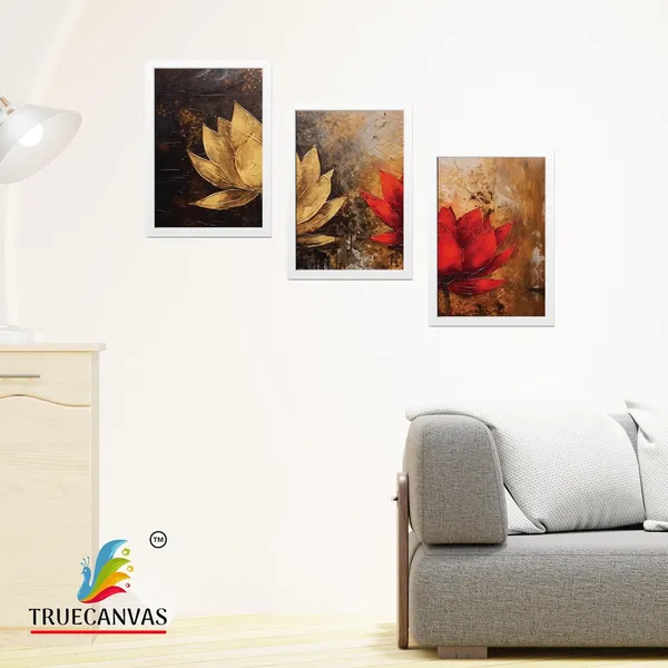 White__Abstract_Canvas_Painting_Set_Of_3_Wall_Hanging_Frame_|_For_Home,_Living_Room_Gallery_&_Office,_White,_Size_13.50_X_19.50_Inch,_Sf205