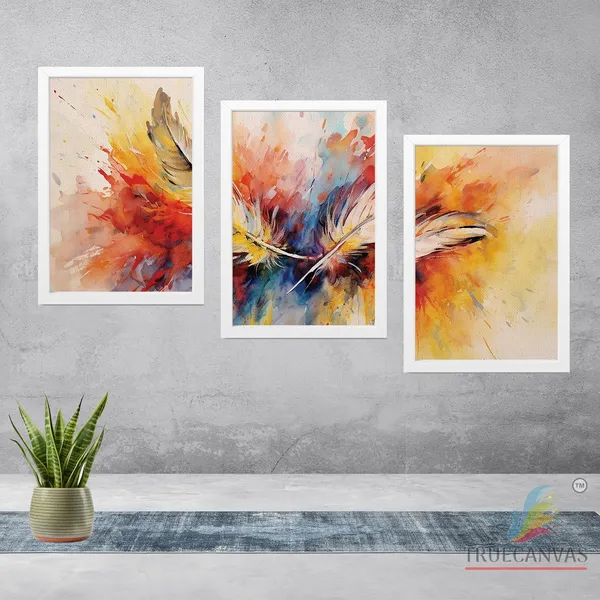 White__Abstract_Canvas_Painting_Set_Of_3_Wall_Hanging_Frame_|_For_Home,_Living_Room_Gallery_&_Office,_White,_Size_13.50_X_19.50_Inch,_Sf215