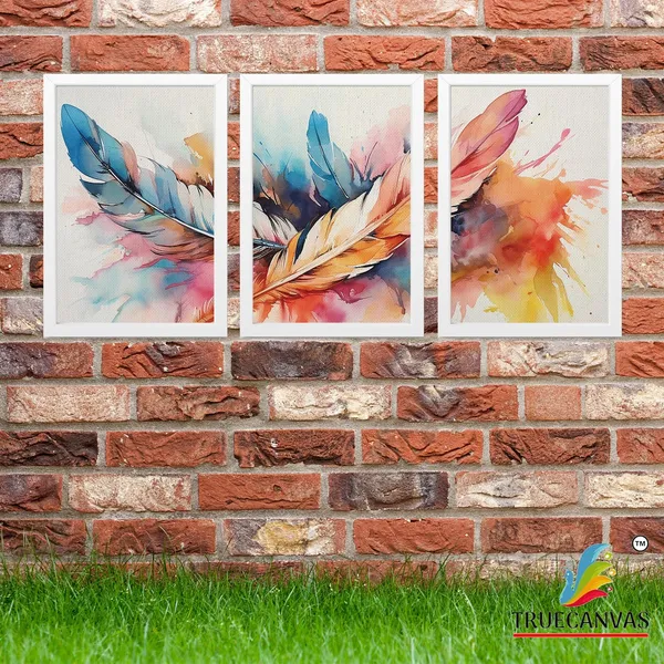 Multicolor_Abstract_Canvas_Painting_Set_Of_3_Wall_Hanging_Frame_|_For_Home,_Living_Room_Gallery_&_Office,_White,_Size_13.50_X_19.50_Inch,_Sf218