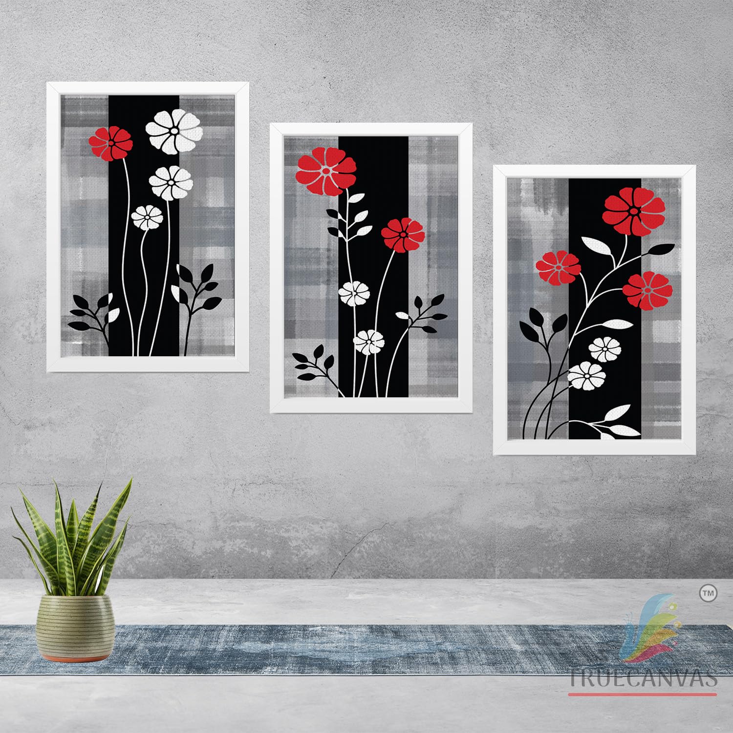 White__Abstract_Canvas_Painting_Set_Of_3_Wall_Hanging_Frame_|_For_Home,_Living_Room_Gallery_&_Office,_White,_Size_13.50_X_19.50_Inch,_Sf219
