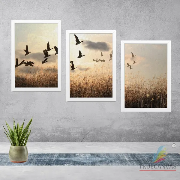 White__Abstract_Canvas_Painting_Set_Of_3_Wall_Hanging_Frame_|_For_Home,_Living_Room_Gallery_&_Office,_White,_Size_13.50_X_19.50_Inch,_Sf231