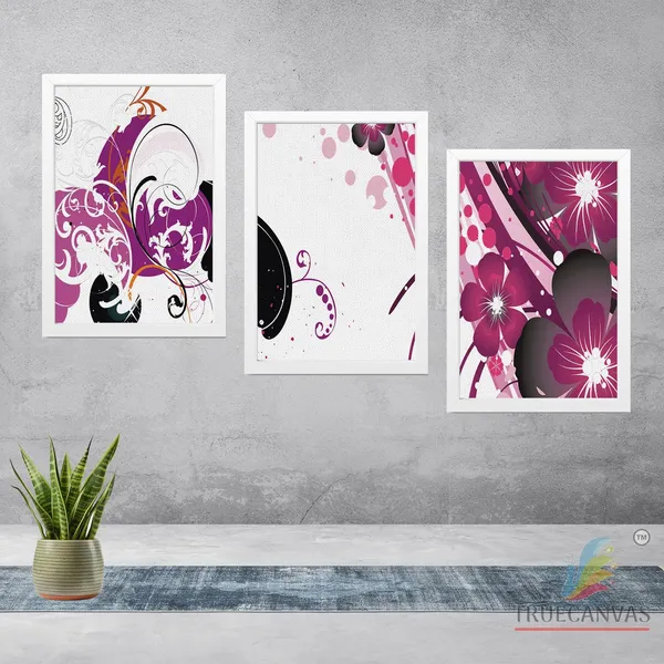 White__Abstract_Canvas_Painting_Set_Of_3_Wall_Hanging_Frame_|_For_Home,_Living_Room_Gallery_&_Office,_White,_Size_13.50_X_19.50_Inch,_Sf239
