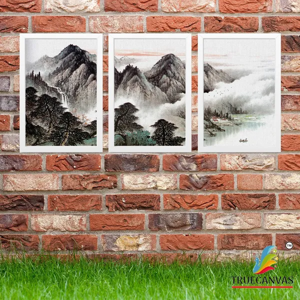 White__Abstract_Canvas_Painting_Set_Of_3_Wall_Hanging_Frame_|_For_Home,_Living_Room_Gallery_&_Office,_White,_Size_13.50_X_19.50_Inch,_Sf248