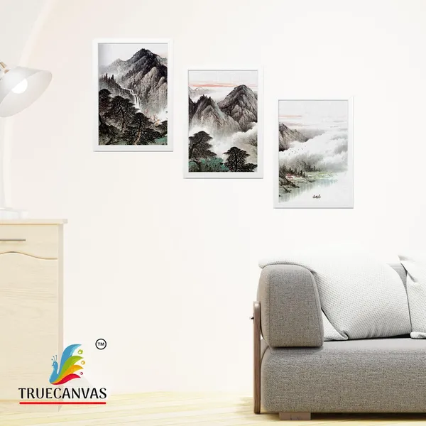 White__Abstract_Canvas_Painting_Set_Of_3_Wall_Hanging_Frame_|_For_Home,_Living_Room_Gallery_&_Office,_White,_Size_13.50_X_19.50_Inch,_Sf248