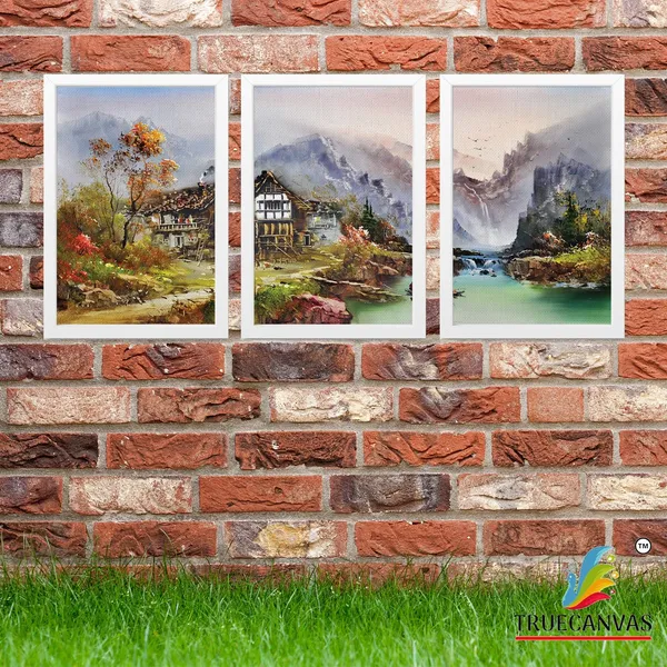 Multicolor_Abstract_Canvas_Painting_Set_Of_3_Wall_Hanging_Frame_|_For_Home,_Living_Room_Gallery_&_Office,_White,_Size_13.50_X_19.50_Inch,_Sf250
