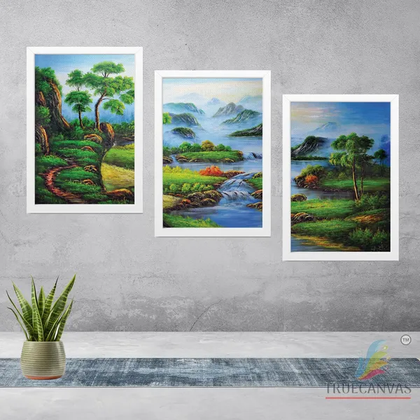White__Abstract_Canvas_Painting_Set_Of_3_Wall_Hanging_Frame_|_For_Home,_Living_Room_Gallery_&_Office,_White,_Size_13.50_X_19.50_Inch,_Sf251