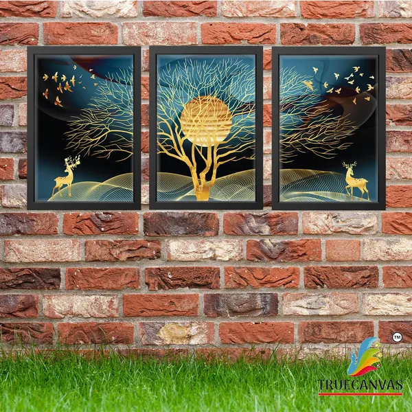 Black__Abstract_Painting_Set_Of_3_Wall_Hanging_Hd_Print_Poster_Framed_|_For_Home,_Living_Room_Gallery_&_Office,_Black,_Size_-_13.50_X_19.50_Inch,_Sf1
