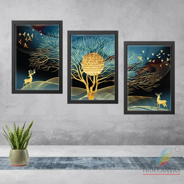 Black__Abstract_Painting_Set_Of_3_Wall_Hanging_Hd_Print_Poster_Framed_|_For_Home,_Living_Room_Gallery_&_Office,_Black,_Size_-_13.50_X_19.50_Inch,_Sf1