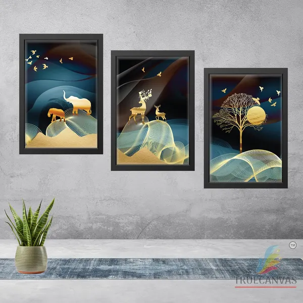 Black__Abstract_Hd_Print_Painting_Set_Of_3_With_Frame_|_For_Home,_Living_Room_Gallery_&_Office,_Black,_Size_-_13.50_X_19.50_Inch,_Sf011