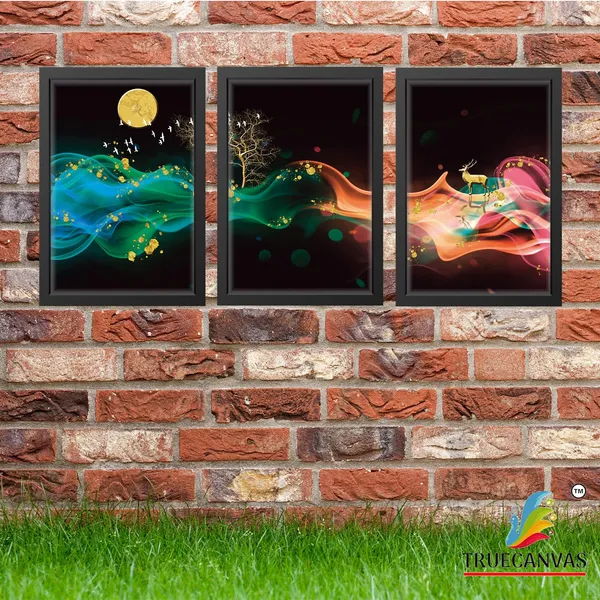 Black__Abstract_Hd_Print_Painting_Set_Of_3_With_Frame_|_For_Home,_Living_Room_Gallery_&_Office,_Black,_Size_-_13.50_X_19.50_Inch,_Sf016