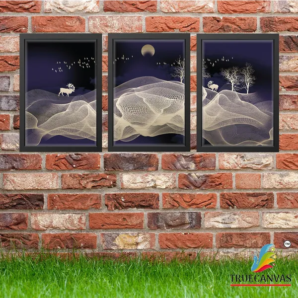 Black__Abstract_Hd_Print_Painting_Set_Of_3_With_Frame_|_For_Home,_Living_Room_Gallery_&_Office,_Black,_Size_-_13.50_X_19.50_Inch,_Sf027