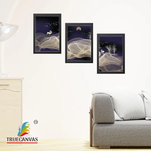 Black__Abstract_Hd_Print_Painting_Set_Of_3_With_Frame_|_For_Home,_Living_Room_Gallery_&_Office,_Black,_Size_-_13.50_X_19.50_Inch,_Sf027