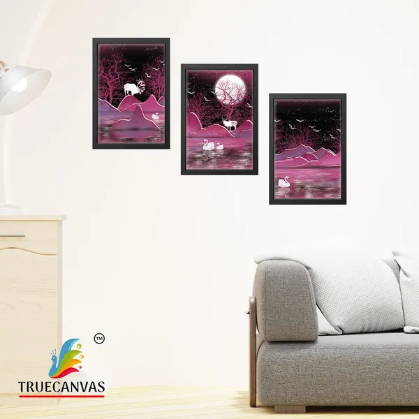 Multicolor_Abstract_Hd_Print_Painting_Set_Of_3_With_Frame_|_For_Home,_Living_Room_Gallery_&_Office,_Black,_Size_-_13.50_X_19.50_Inch,_Sf034