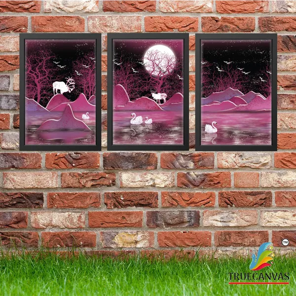 Multicolor_Abstract_Hd_Print_Painting_Set_Of_3_With_Frame_|_For_Home,_Living_Room_Gallery_&_Office,_Black,_Size_-_13.50_X_19.50_Inch,_Sf034