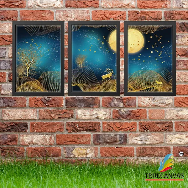 Black__Abstract_Hd_Print_Painting_Set_Of_3_With_Frame_|_For_Home,_Living_Room_Gallery_&_Office,_Black,_Size_-_13.50_X_19.50_Inch,_Sf040
