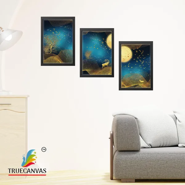 Black__Abstract_Hd_Print_Painting_Set_Of_3_With_Frame_|_For_Home,_Living_Room_Gallery_&_Office,_Black,_Size_-_13.50_X_19.50_Inch,_Sf040