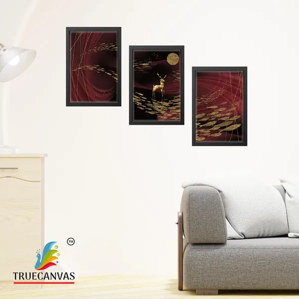 Black__Abstract_Hd_Print_Painting_Set_Of_3_With_Frame_|_For_Home,_Living_Room_Gallery_&_Office,_Black,_Size_-_13.50_X_19.50_Inch,_Sf043