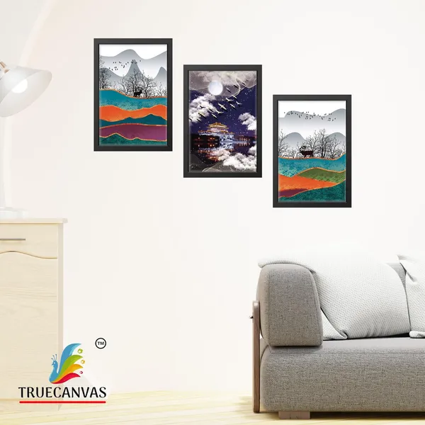 Multicolor_Abstract_Hd_Print_Painting_Set_Of_3_With_Frame_|_For_Home,_Living_Room_Gallery_&_Office,_Black,_Size_-_13.50_X_19.50_Inch,_Sf048