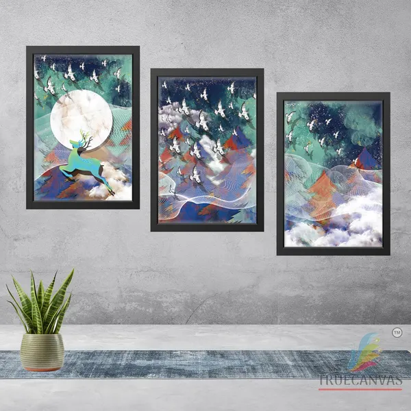 Black__Abstract_Hd_Print_Painting_Set_Of_3_With_Frame_|_For_Home,_Living_Room_Gallery_&_Office,_Black,_Size_-_13.50_X_19.50_Inch,_Sf065