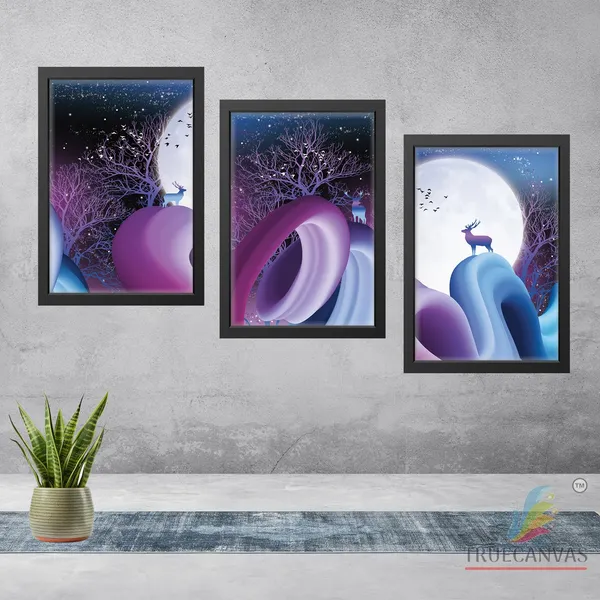 Black__Abstract_Hd_Print_Painting_Set_Of_3_With_Frame_|_For_Home,_Living_Room_Gallery_&_Office,_Black,_Size_-_13.50_X_19.50_Inch,_Sf081