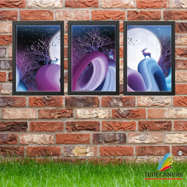 Black__Abstract_Hd_Print_Painting_Set_Of_3_With_Frame_|_For_Home,_Living_Room_Gallery_&_Office,_Black,_Size_-_13.50_X_19.50_Inch,_Sf081