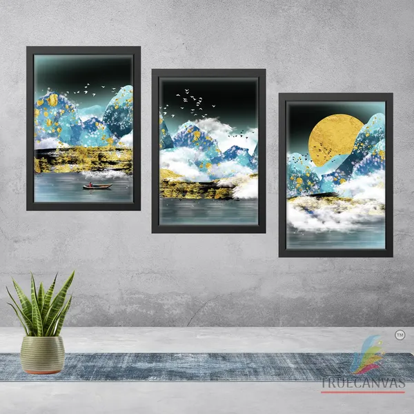 Multicolor_Abstract_Hd_Print_Painting_Set_Of_3_With_Frame_|_For_Home,_Living_Room_Gallery_&_Office,_Black,_Size_-_13.50_X_19.50_Inch,_Sf085
