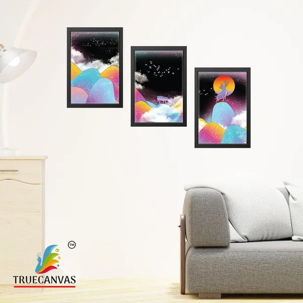 Black__Abstract_Hd_Print_Painting_Set_Of_3_With_Frame_|_For_Home,_Living_Room_Gallery_&_Office,_Black,_Size_-_13.50_X_19.50_Inch,_Sf093