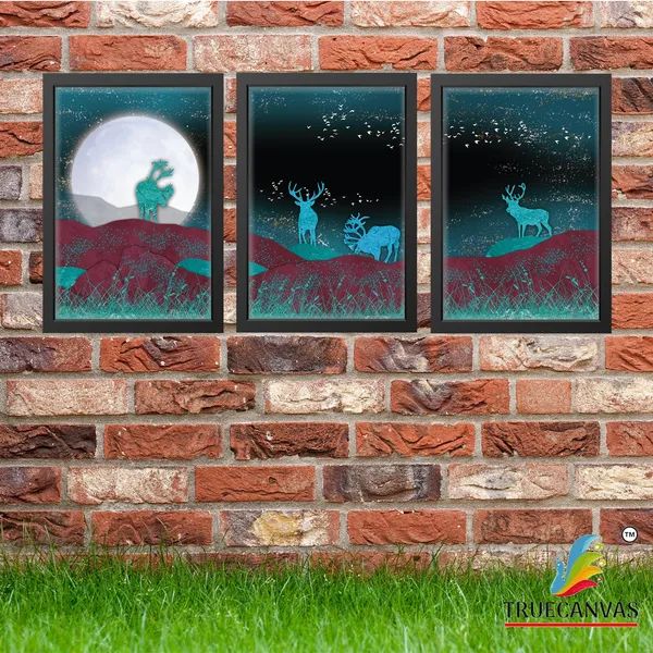Black__Abstract_Hd_Print_Painting_Set_Of_3_With_Frame_|_For_Home,_Living_Room_Gallery_&_Office,_Black,_Size_-_13.50_X_19.50_Inch,_Sf094