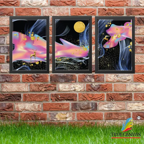 Black__Abstract_Hd_Print_Painting_Set_Of_3_With_Frame_|_For_Home,_Living_Room_Gallery_&_Office,_Black,_Size_-_13.50_X_19.50_Inch,_Sf095