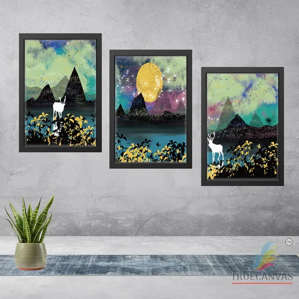 Multicolor_Abstract_Hd_Print_Painting_Set_Of_3_With_Frame_|_For_Home,_Living_Room_Gallery_&_Office,_Black,_Size_-_13.50_X_19.50_Inch,_Sf102