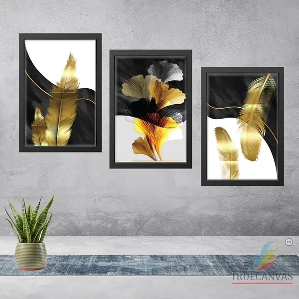 Black__Abstract_Hd_Print_Painting_Set_Of_3_With_Frame_|_For_Home,_Living_Room_Gallery_&_Office,_Black,_Size_-_13.50_X_19.50_Inch,_Sf154