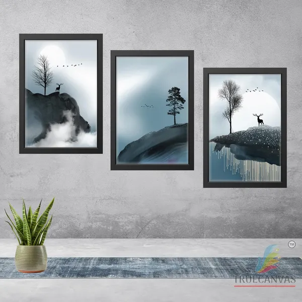 Black__Abstract_Hd_Print_Painting_Set_Of_3_With_Frame_|_For_Home,_Living_Room_Gallery_&_Office,_Black,_Size_-_13.50_X_19.50_Inch,_Sf155