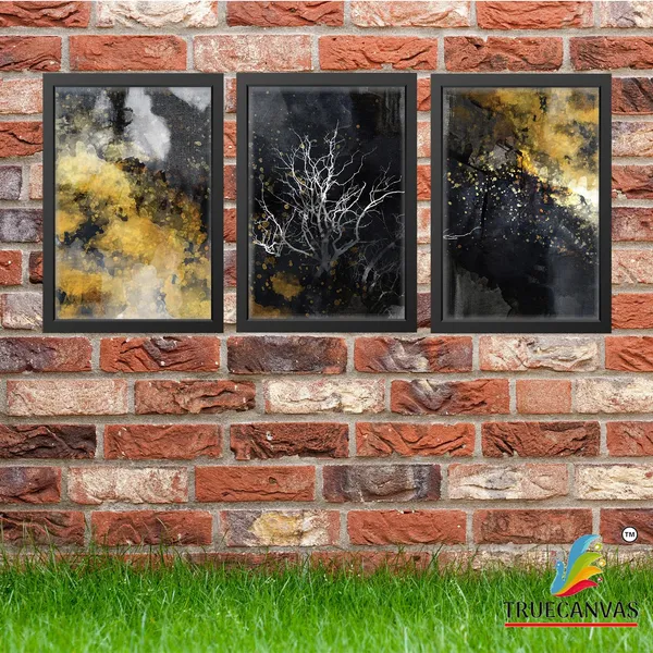 Black__Abstract_Hd_Print_Painting_Set_Of_3_With_Frame_|_For_Home,_Living_Room_Gallery_&_Office,_Black,_Size_-_13.50_X_19.50_Inch,_Sf161