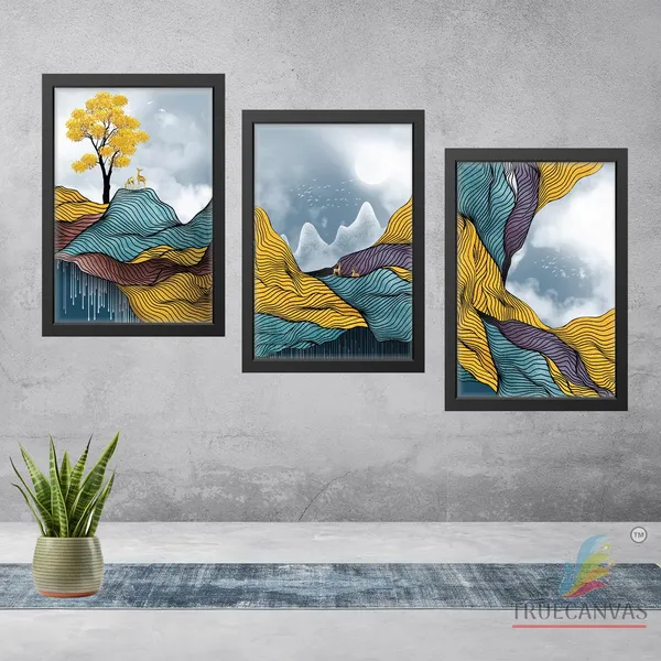 Multicolor_Abstract_Hd_Print_Painting_Set_Of_3_With_Frame_|_For_Home,_Living_Room_Gallery_&_Office,_Black,_Size_-_13.50_X_19.50_Inch,_Sf170