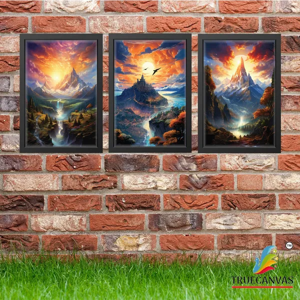 Black__Abstract_Hd_Print_Painting_Set_Of_3_With_Frame_|_For_Home,_Living_Room_Gallery_&_Office,_Black,_Size_-_13.50_X_19.50_Inch,_Sf220