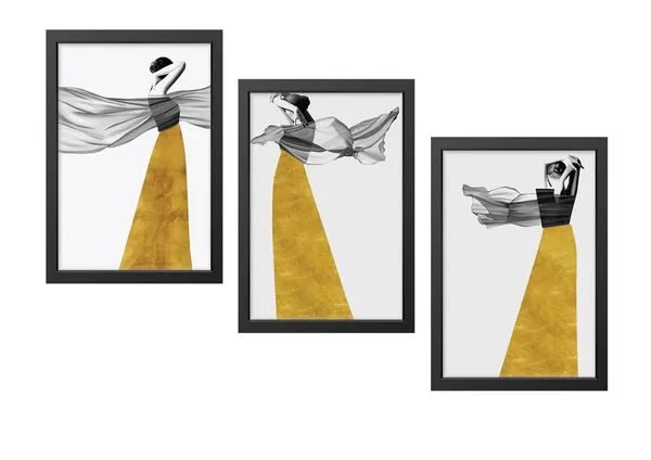Black__Abstract_Hd_Print_Painting_Set_Of_3_With_Frame_|_For_Home,_Living_Room_Gallery_&_Office,_Black_Frame,_Size_-_13.50_X_19.50_Inch,_Sf261