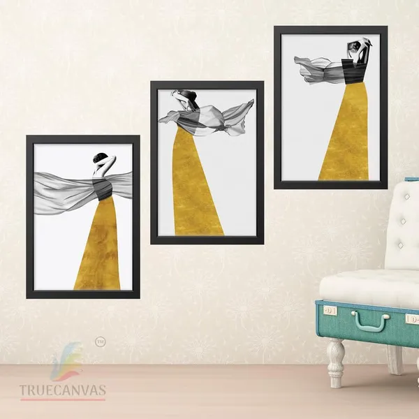 Black__Abstract_Hd_Print_Painting_Set_Of_3_With_Frame_|_For_Home,_Living_Room_Gallery_&_Office,_Black_Frame,_Size_-_13.50_X_19.50_Inch,_Sf261