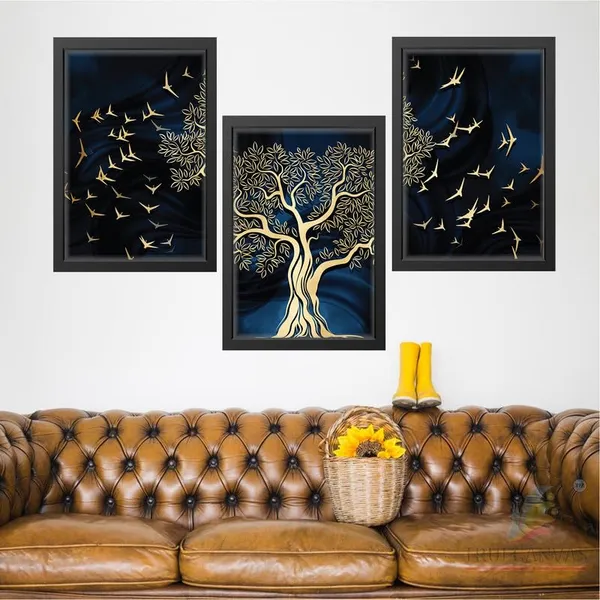 Black__Abstract_Hd_Print_Painting_Set_Of_3_With_Frame_|_For_Home,_Living_Room_Gallery_&_Office,_Black_Frame,_Size_-_13.50_X_19.50_Inch,_Sf263