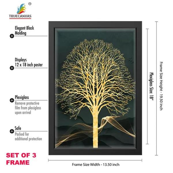 Black__Abstract_Hd_Print_Painting_Set_Of_3_With_Frame_|_For_Home,_Living_Room_Gallery_&_Office,_Black_Frame,_Size_-_13.50_X_19.50_Inch,_Sf264